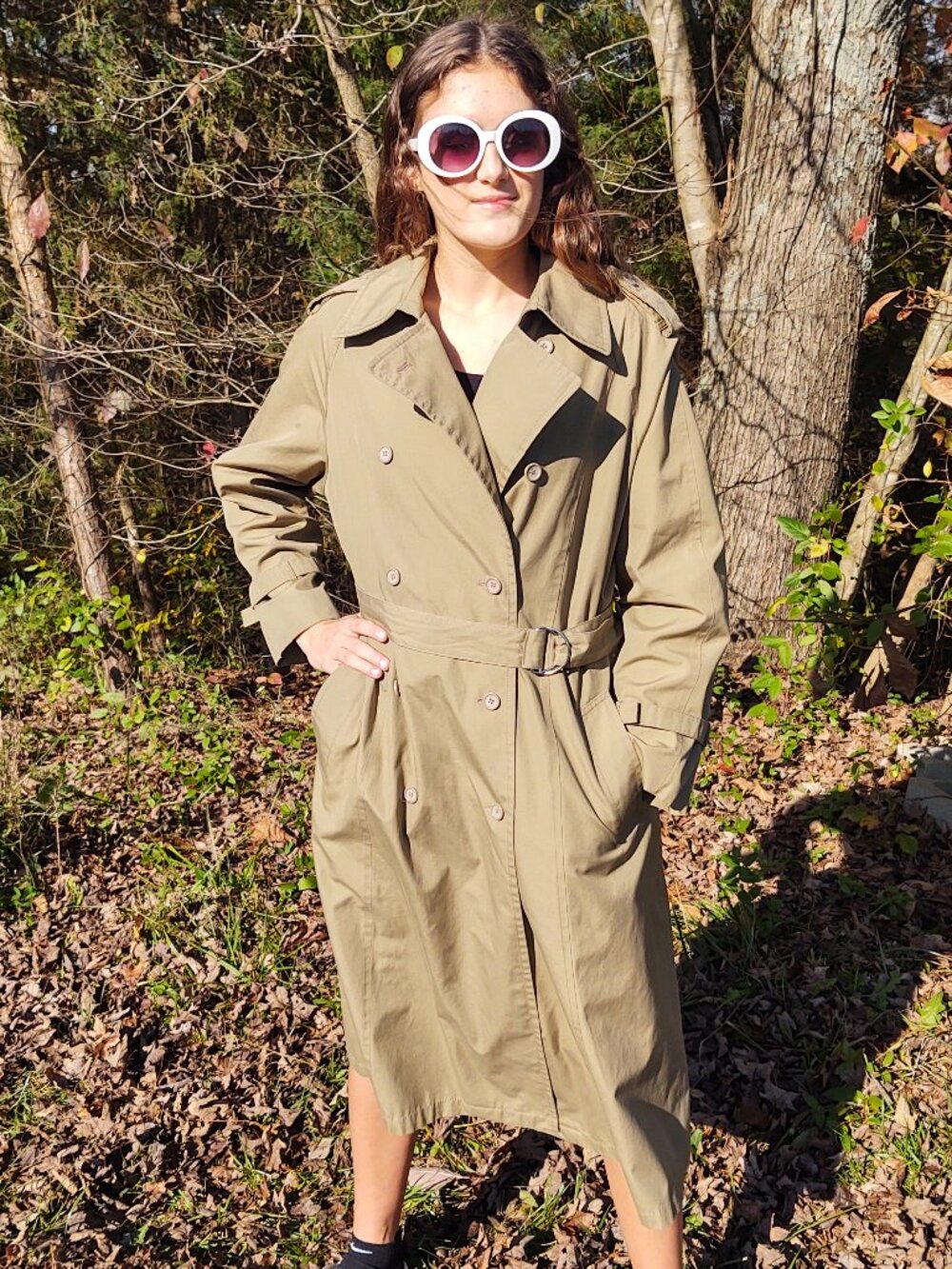 Classic Vintage Trench Coat 14 Tan